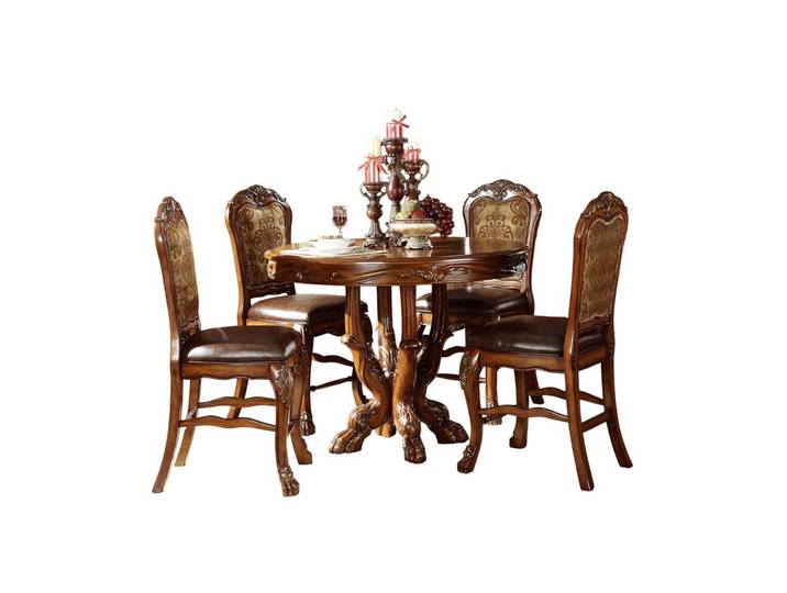 JVmoebel Esstisch Rund Ess Tische Runder Holz Ess Zimmer Küchen Tisch Braun cm Braun, Made in Europa