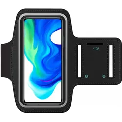 SmartFitness Xiaomi Poco F2 Pro Handy Sport Armband, Smartphone Sportarmband, Schwarz