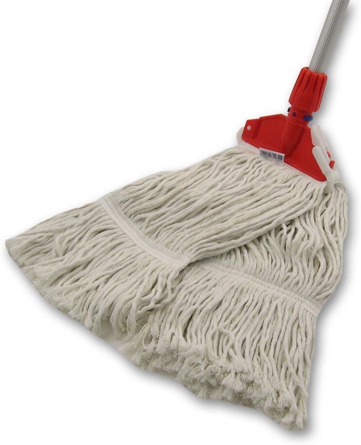 Axis Line Fransenmop Komplettset 350 g – Profi Set mit Halter & Alu-Stiel