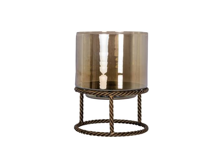 Design Windlicht „Ropia“, verschiedene Grössen Messing Richmond Interiors