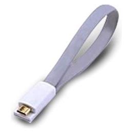 Atlantis Land 0.2m USB 2.0 A - Micro USB 2.0 B M/M USB-Kabel 0.2m USB A Micro-USB B Grau (0.20 m, USB 2.0) (P019-UMC-GY-0.2)