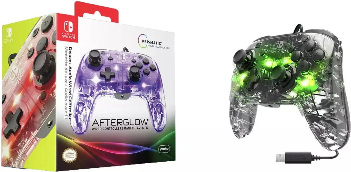 PDP Afterglow Prismatic RGB Nintendo Switch Wired Controller