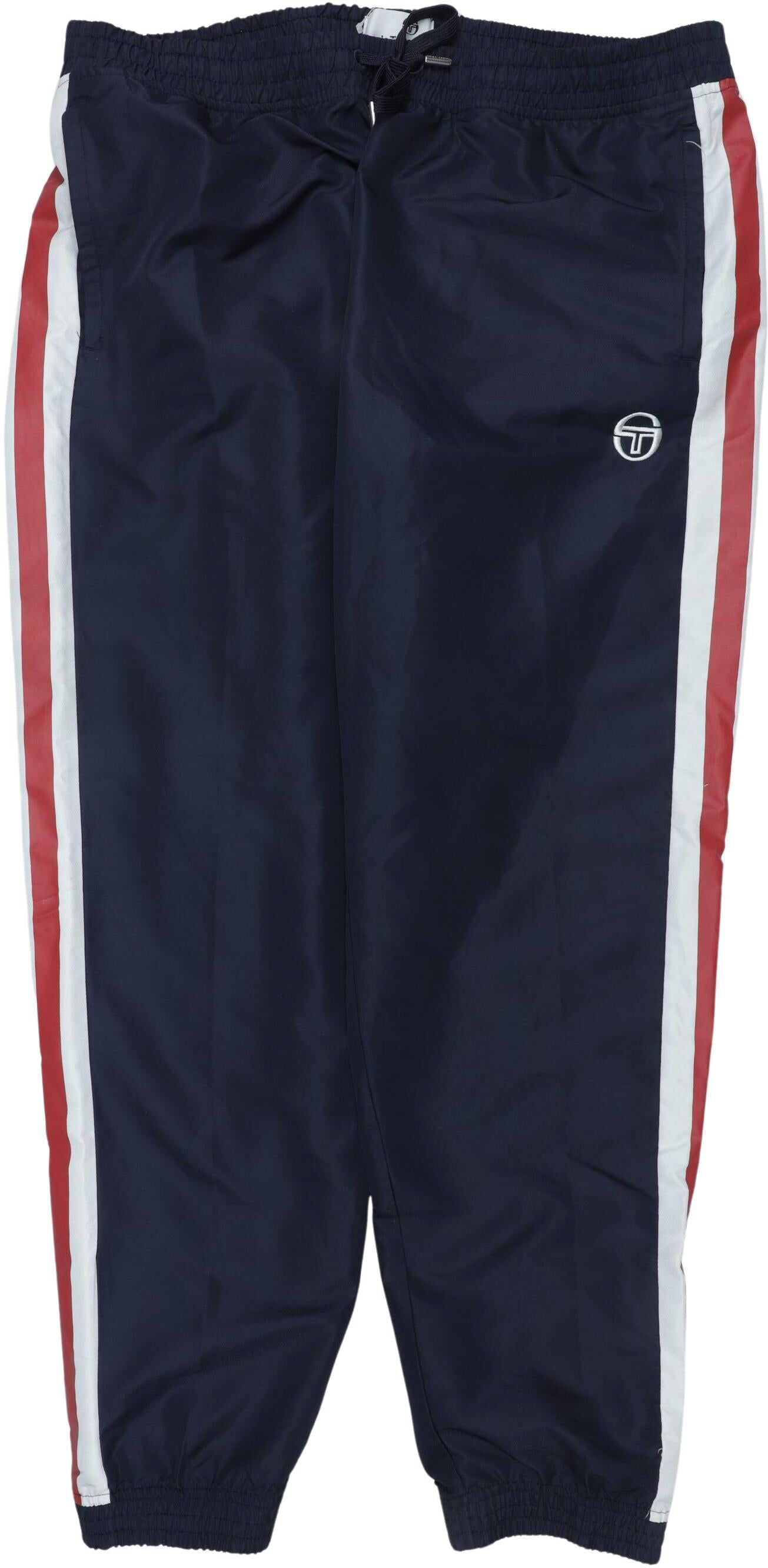 Sergio Tacchini Herren Stoffhose, Marineblau, Gr. Xxl, Synthetik - Second Hand