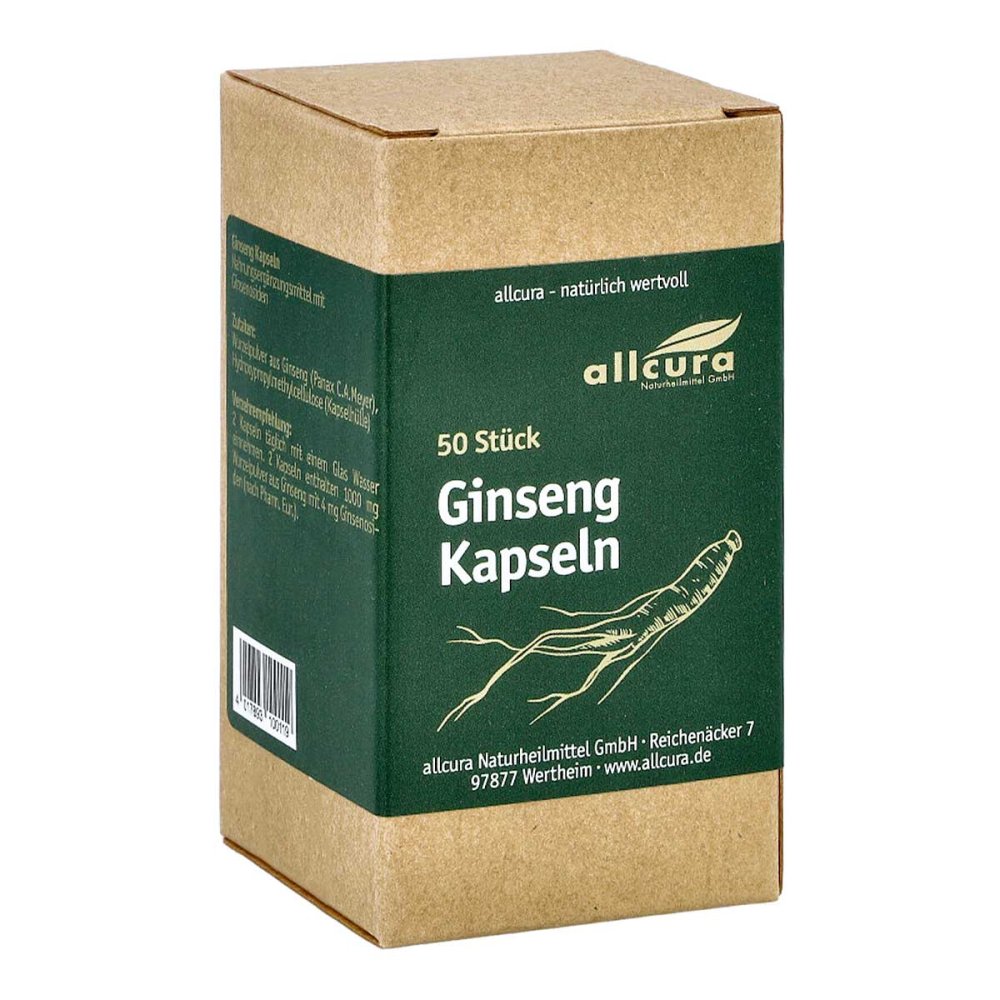 allcura Naturheilmittel GmbH Ginseng 500 Kapseln 17921632