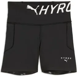 Puma Damen Freizeit / Mode Sommer GJ Shorts Shorts Da W PUMA x HYROX PWRMODE 4 SHORT TIGHT, Größe S in Schwarz Schwarz