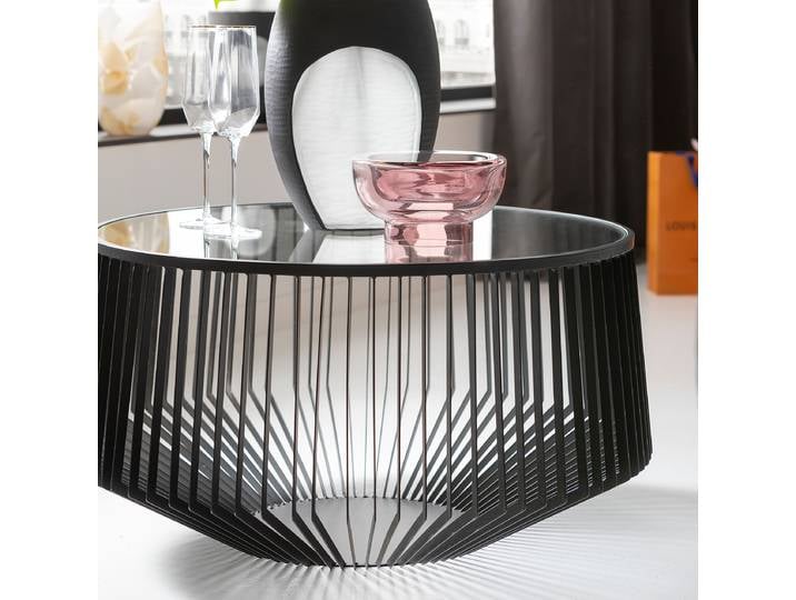 Couchtisch Corinne Ø 80cm Schwarz