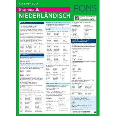 PONS Grammatik auf einen Blick Niederländisch, Taschenbuch von Digna Myrte Hobbelink, PONS Langenscheidt GmbH, 978-3-12-562796-3