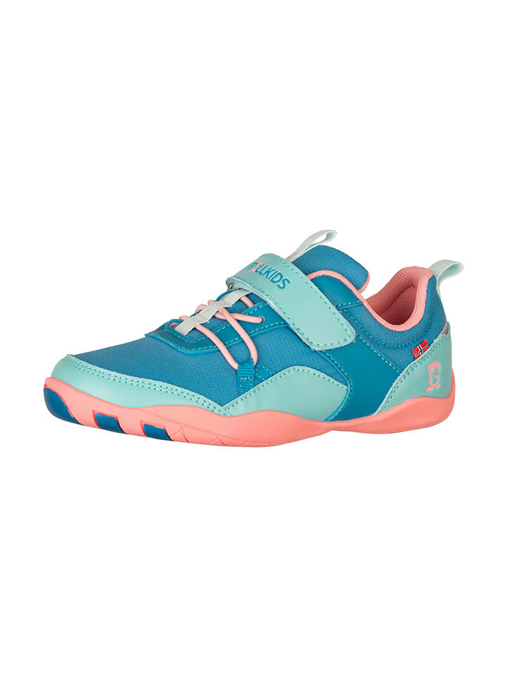 Trollkids Barfuß-Wanderschuhe "Skaland" in Hellblau/ Rosa - 36