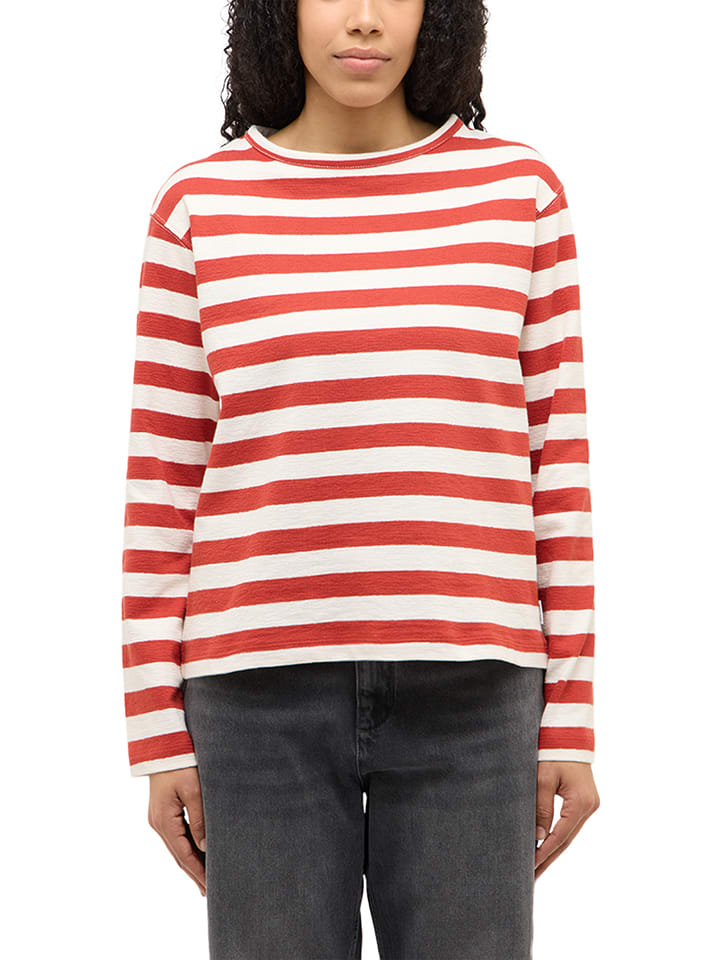 Mustang Longsleeve "Sutton" in Rot - S