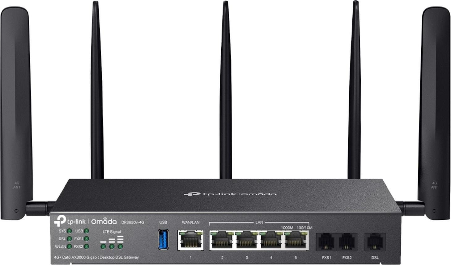 TP-Link Omada AX3000 Gigabit Desktop DSL Gateway DR3650v-4G(EU)
