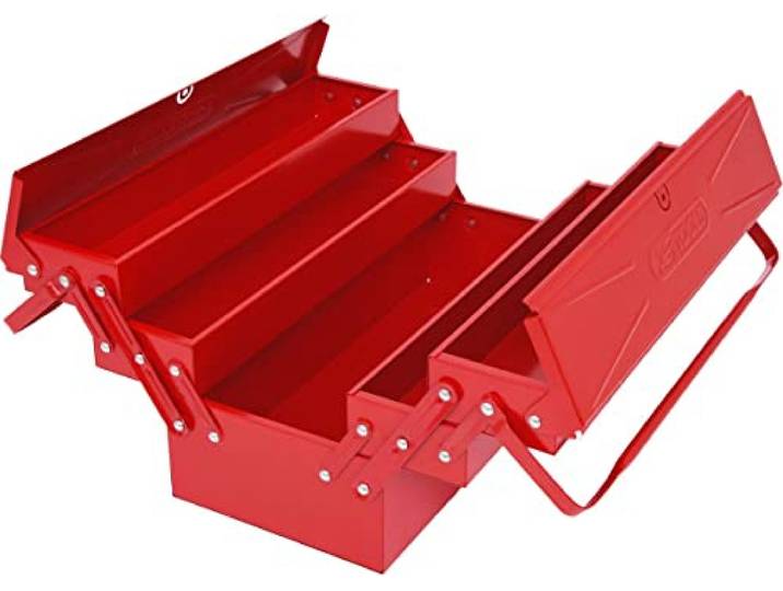 KS Tools 999.0120 Caisse à outils métalliques - 5 compartiments Caisse à outils métallique\, 5 compartiments\, L.420 mm\, outillage professionnel\, chrome vanadium