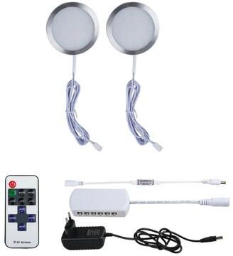 Uplift Picks 12V Under Cabinet LED Lights With Remote Control 2 Pcs neutral White (4500k) us