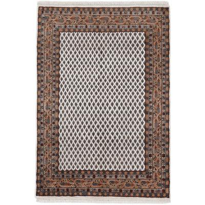 Orientteppich WOVEN ARTS "Mir, auch als Läufer", beige (creme), B:120cm H:15mm L:180cm, Wolle, Teppiche, handgeknüpft, Wohnzimmer, reine Wolle