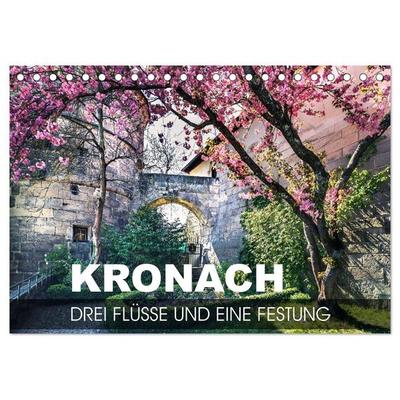 Kronach - drei Flüsse und eine Festung (Tischkalender 2027 DIN A5 quer), CALVENDO Monatskalender