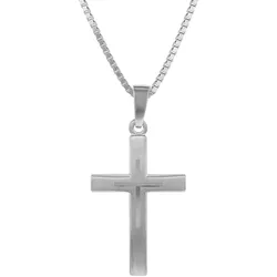trendor 79602 Kreuz mit Kinder-Halskette Silber 925, 45 cm