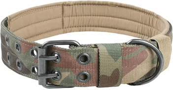Inspire Picks Durable Tactical Dog Collar Military Nylon Collar For Medium & Large Dogs camouflage m
