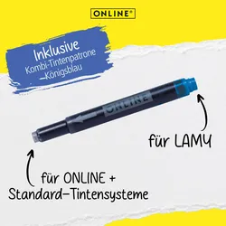 ONLINE® Campus Soft Tintenroller 0.7 mm Blau