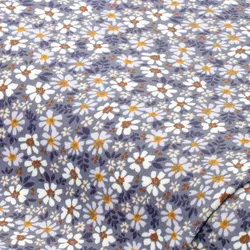 Nicki-Velours "Blümchen", blau-color