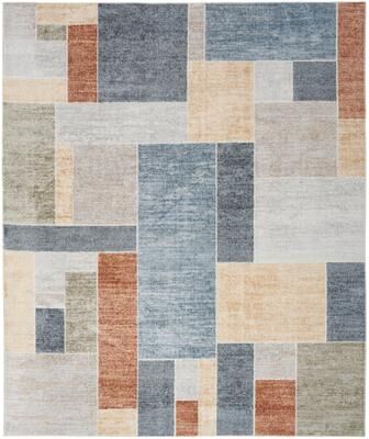 Nourison Astra Machine Washable Paneled Area Rug