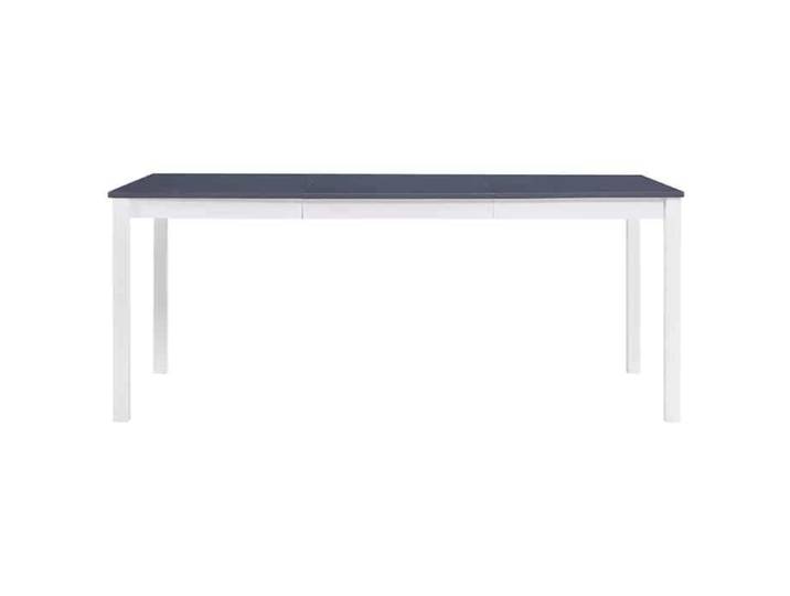 Remise Table Salon intérieur - Gris - Table à manger - Blanc et gris - 180x90x73cm - Bois de pin_agn69v