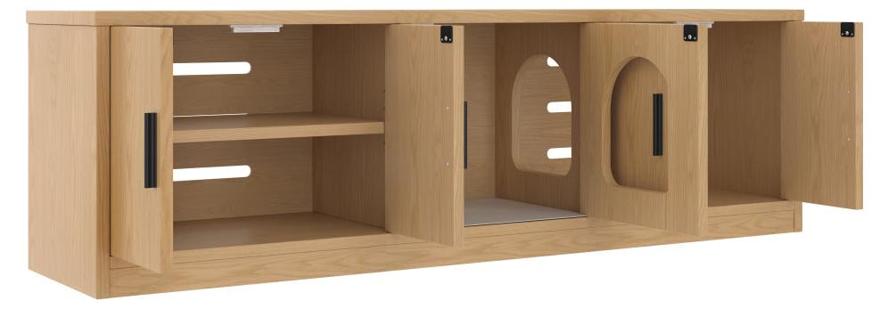 Kratzmöbel - Katzenmöbel - Kratzbaum - Katzenhaus - Kratzbrett - Modernes Sideboard-Regal - Versteckter Kratzbaum