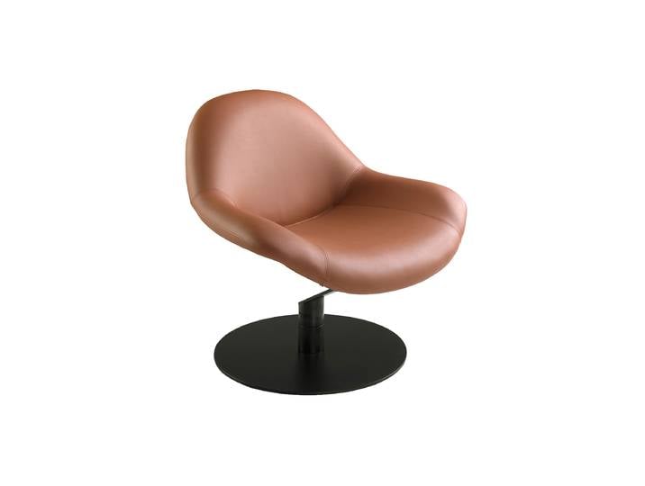 Drehbarer Design Sessel „Fynn“ Leder Angel Cerdá