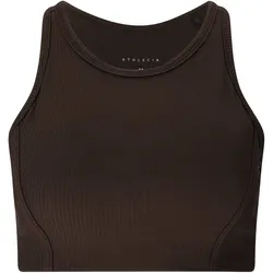 Athlecia Thrine Mid Support Sport-BH Damen 1294 - chocolate torte XS