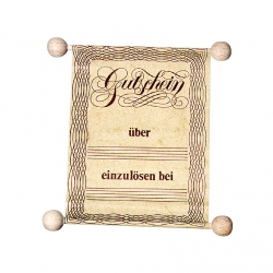 Bartl Gutscheinrolle neutral klein 245021