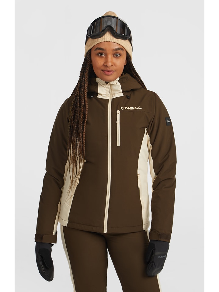 O'Neill Ski-/ Snowboardjacke in Braun/ Beige - M