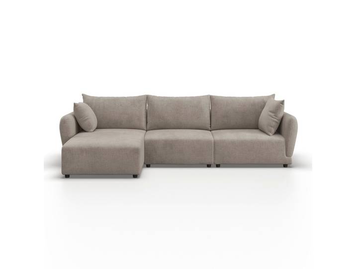 Wohnlandschaft Nicole Beige Chenille Ottomane links