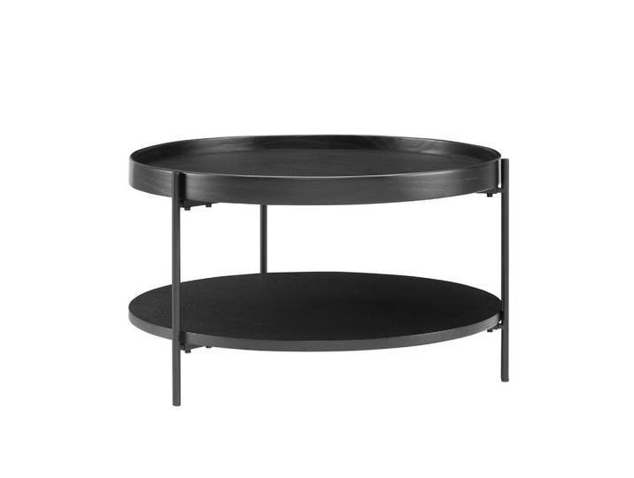 Livetastic Couchtisch, Schwarz, rund, rund, 39 cm, Wohnzimmer, Wohnzimmertische, Couchtische