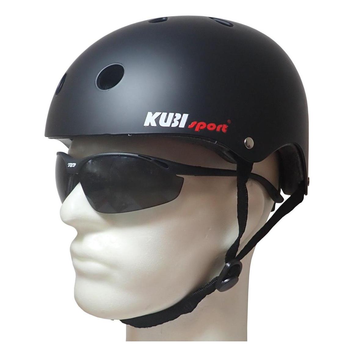 CoolSlide Kask na Rolki Deskorolkę Hulajnogę Młodzieżowy Czarny KUBISPORT Rozmiar L (L, Einzelstück) (58017654)