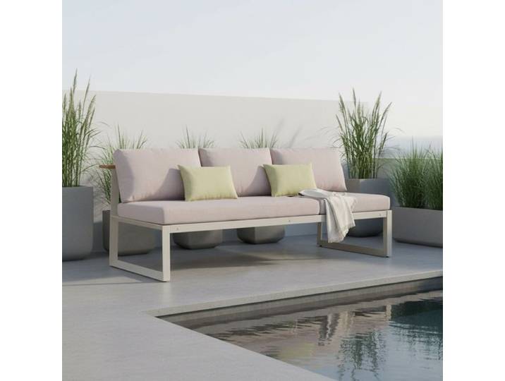 LifestyleGarden Jimmy Diningsofa Aluminium/Olefin Sand