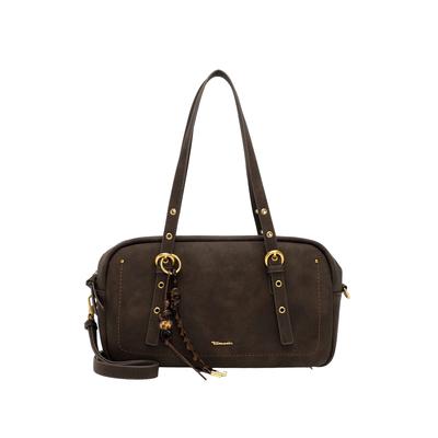Shopper TAMARIS "Shopper TAS Malou", Damen, Gr. B/H/T: 42cm x 20cm x 13cm, braun (braun 200), Polyester, Polyurethan, Taschen Shopper