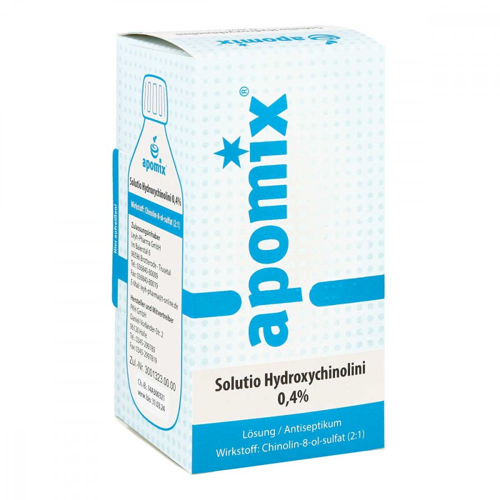 apomix PKH Pharmazeutisches Labor GmbH Solutio Hydroxychin. 0,4% 04323823