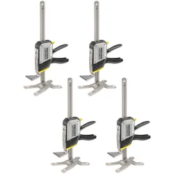Stanley, Schraubstock + Zwinge, Fatmax FMHT83552-1 TradeLift Einhand Montagewerkzeug Set 4 Stück 150 kg Hubkraft