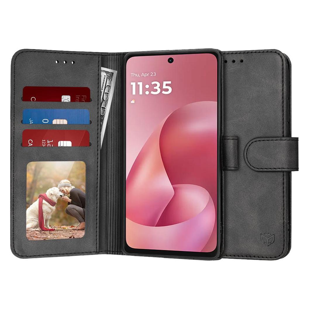 Techsuit - Diary Book - Motorola Moto G57 Power / G67 Power - Black (Motorola Moto G57 Power, Motorola Moto G67 Power) (65113296)