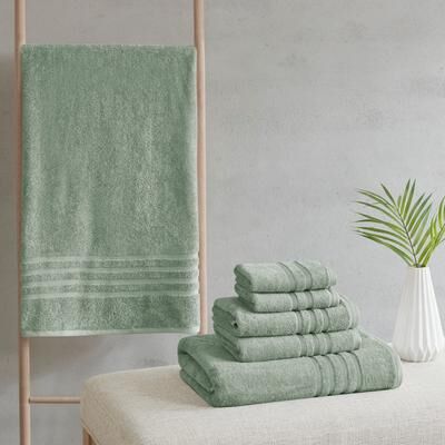 Madison Park Nurture Sustainable Antimicrobial Bath Towel 6 Piece Set