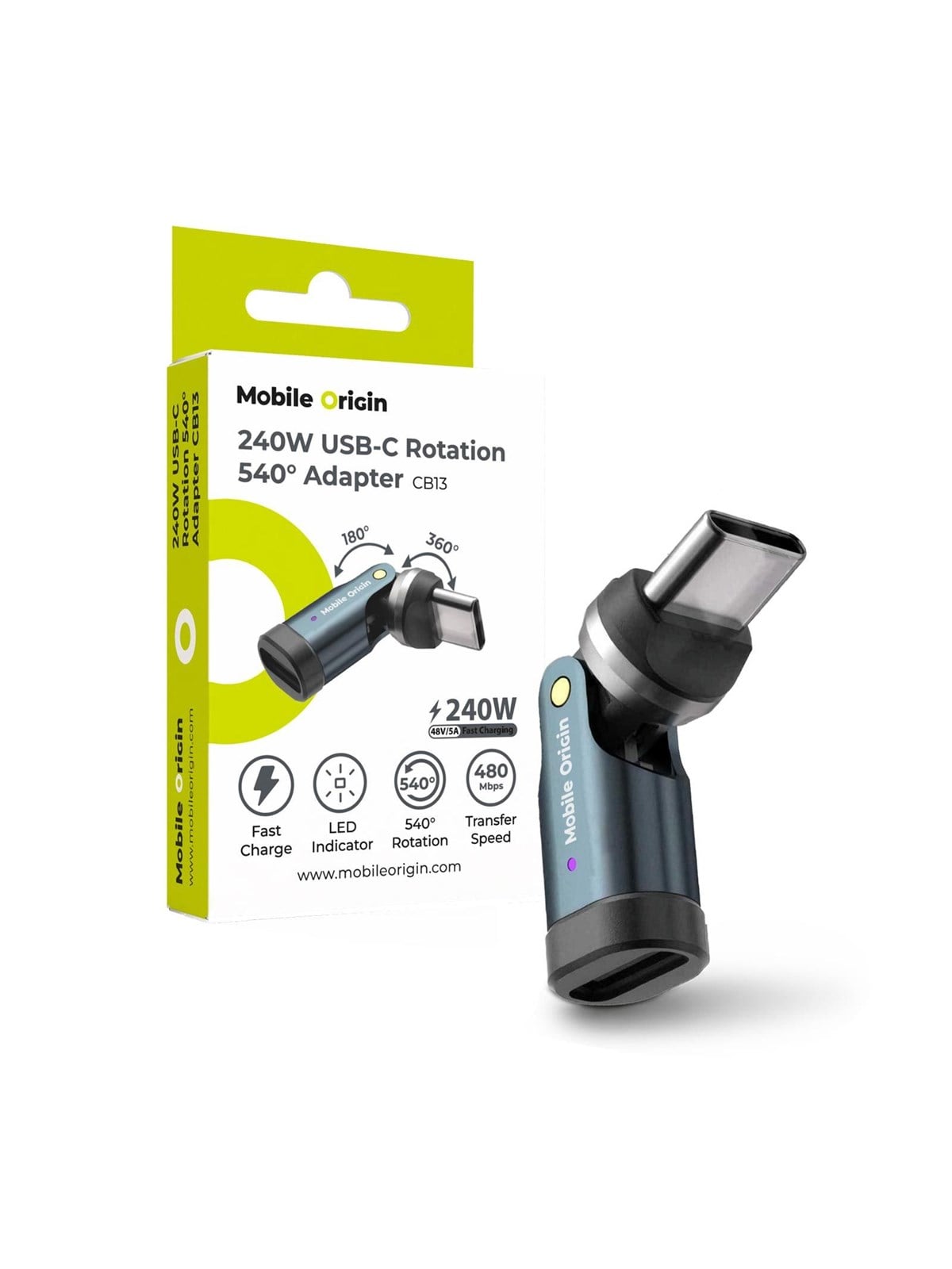 Mobile Origin CB13 USB-C Rotation 540° Adapter