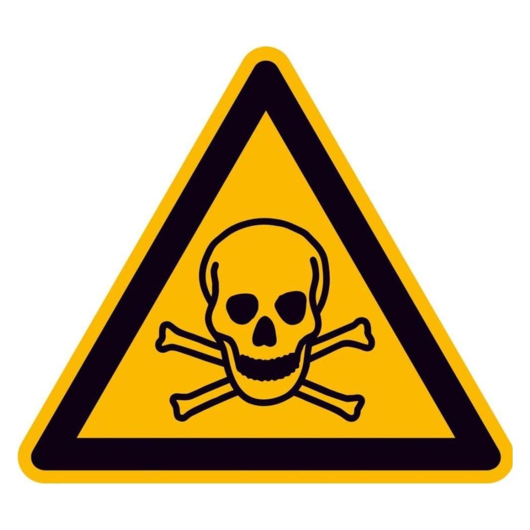 BRW Warnschild Giftige Stoffe - 10 cm (538010.0100)