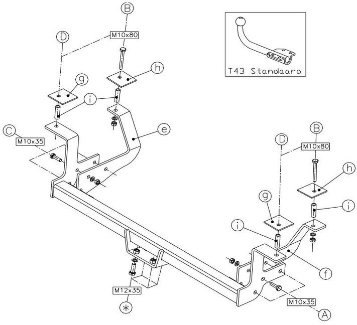 Attelage Suzuki Ignis 3 portes (01/01-01/03) Standard