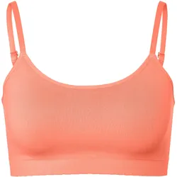 Tchibo - Seamless-Bustier mit Spitze - Damen - Gr. XS - orange
