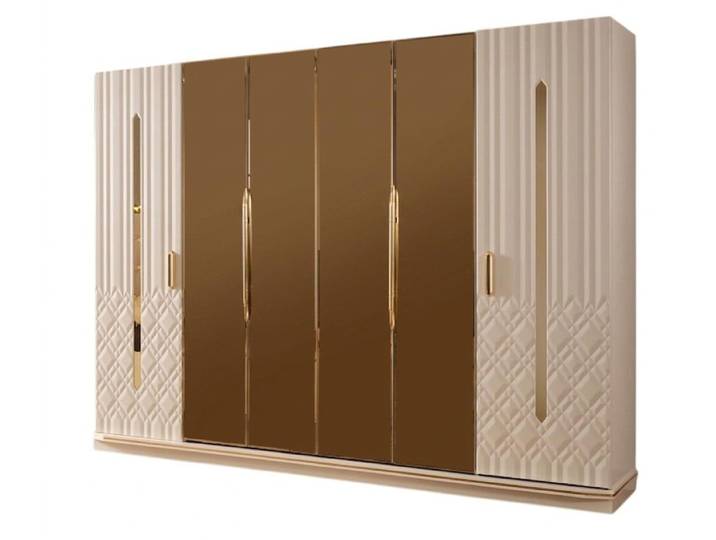 JVmoebel Kleiderschrank Kleiderschrank Beige Modern Stil luxuriös Praktisch Komfortabel Schick Made in Europa