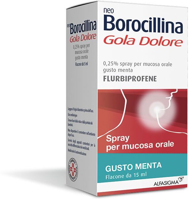 ALFASIGMA SpA Alfasigma, NeoBorocillina Gola Dolore Spray, 15 ml