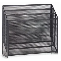 Zeller Zeitungsständer »Mesh« DIN A4 grau, 32x29.5x9 cm