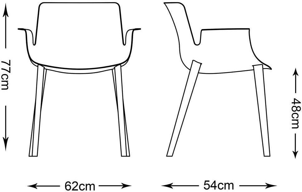 Kartell Piuma Armlehnstuhl (rostrot) rostrot