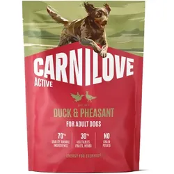 CARNILOVE Active Dog Ente & Fasan für ausgewachsene Hunde 1,5 kg