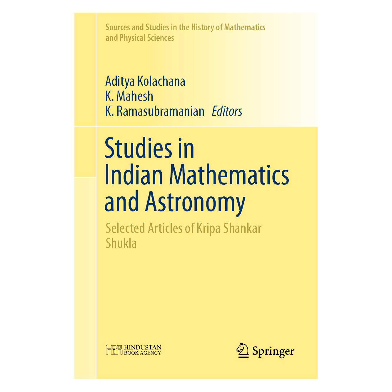 Springer Studies in Indian Mathematics and Astronomy (Englisch, Hardcover, Aditya Kolachana, K. Mahesh, K. Ramasubramanian) (61645206)