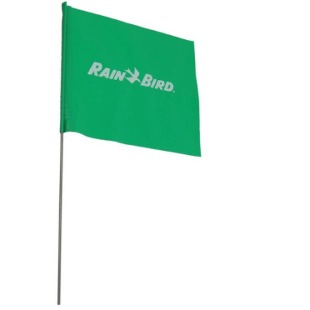 Rain Bird Markierungsfahne, Regner Makierungsfahne, Sprüher Markierungsfahne, grün, weiße Schrift Rain-Bird FAHRB