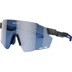 Magicshine, Unisex, Sportbrille, WindBreaker (Black, Blau, Blau), Blau, Schwarz